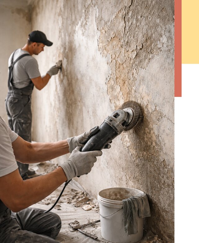 Снятие и удаление краски со стен в Кингисеппе от 2181 руб. — ОТДЕЛОЧНИК-Кгп