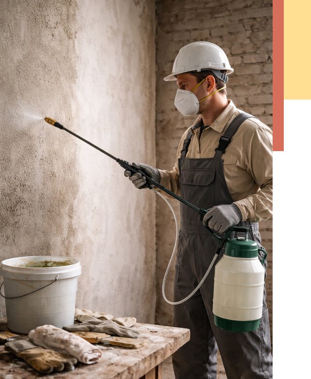 Антисептическая обработка стен в Кингисеппе от 1246 руб. — быстро и недорого | ОТДЕЛОЧНИК-Кгп