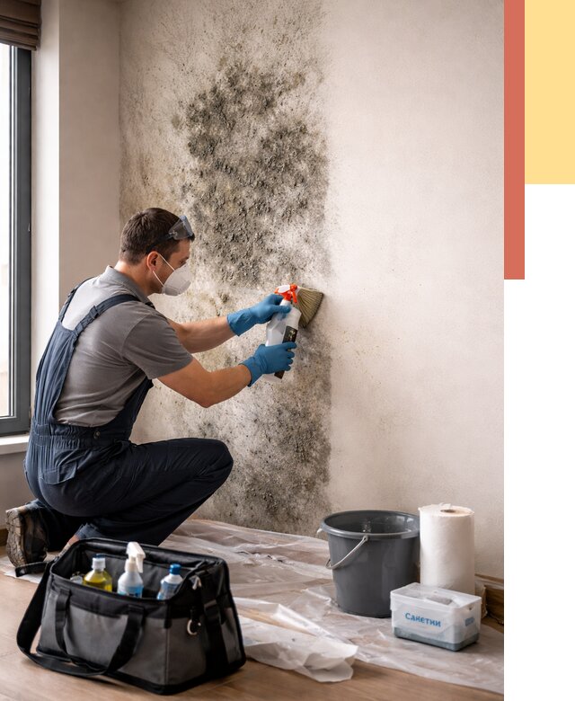Удаление плесени со стен в Кингисеппе от 2233 руб. — быстро и недорого | ОТДЕЛОЧНИК-Кгп