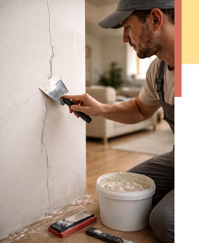 Заделка трещин и сколов в Кингисеппе от 2544 руб. — быстро и недорого | ОТДЕЛОЧНИК-Кгп