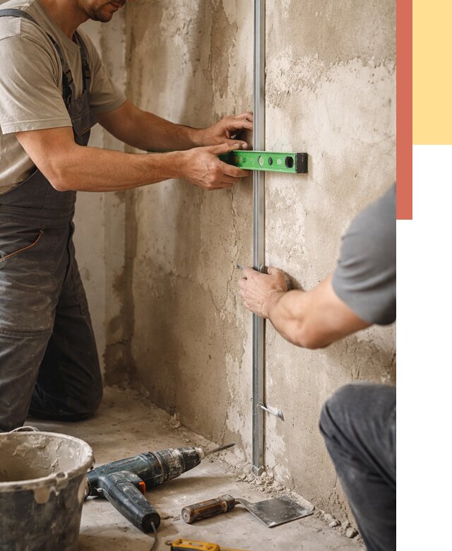 Установка штукатурных маяков в Кингисеппе от 7269 руб. — быстро и недорого | ОТДЕЛОЧНИК-Кгп