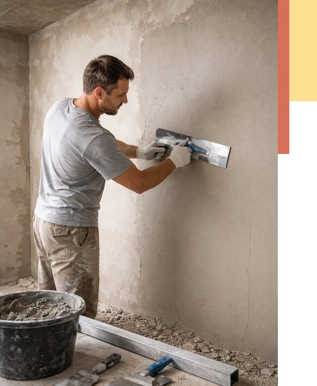 Штукатурка стен без маяков в Кингисеппе от 7476 руб/м2 — услуги и цена | ОТДЕЛОЧНИК-Кгп