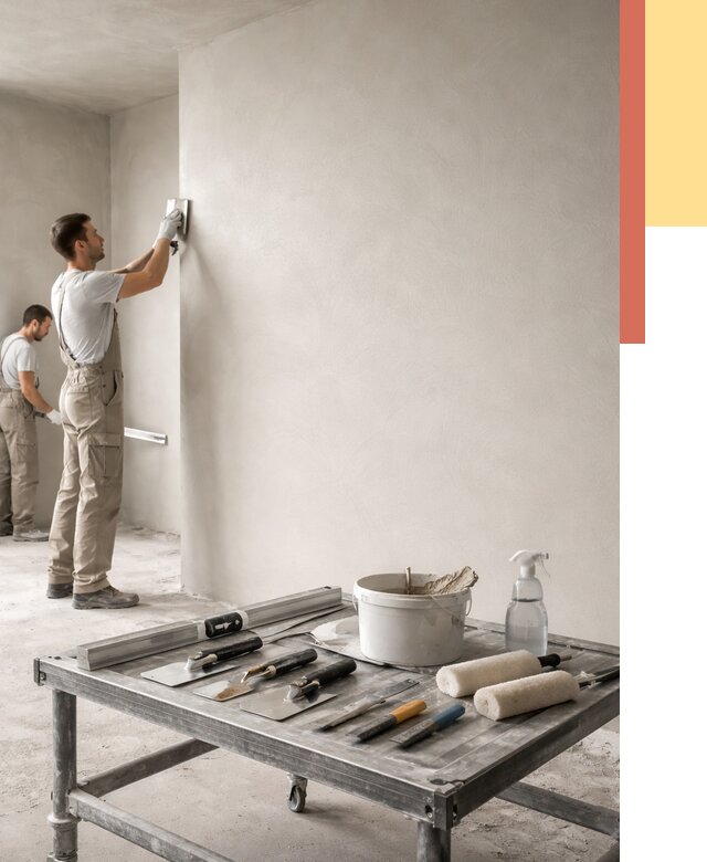 Штукатурка стен под покраску в Кингисеппе от 4673 руб./м² — качественно и недорого | ОТДЕЛОЧНИК-Кгп