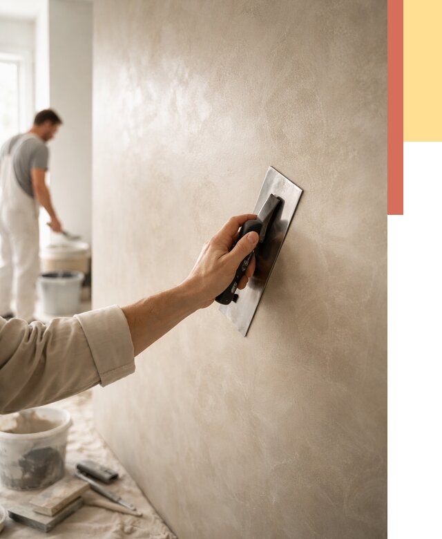 Венецианская штукатурка в Кингисеппе от 3634 руб/м² — нанесение стен под ключ | ОТДЕЛОЧНИК-Кгп