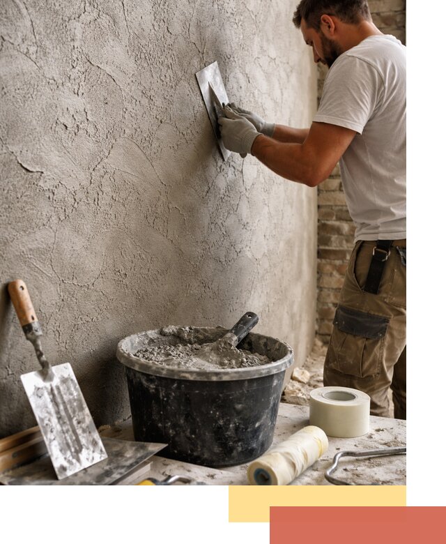 Декоративная штукатурка лофт в Кингисеппе — отделка стен и потолков