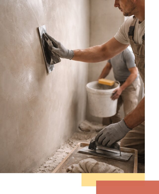 Нанесение марокканской штукатурки таделакт в Кингисеппе