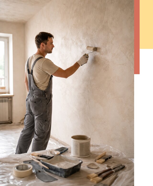 Нанесение лессирующей краски по декоративке в Кингисеппе от 1817 руб. | ОТДЕЛОЧНИК-Кгп