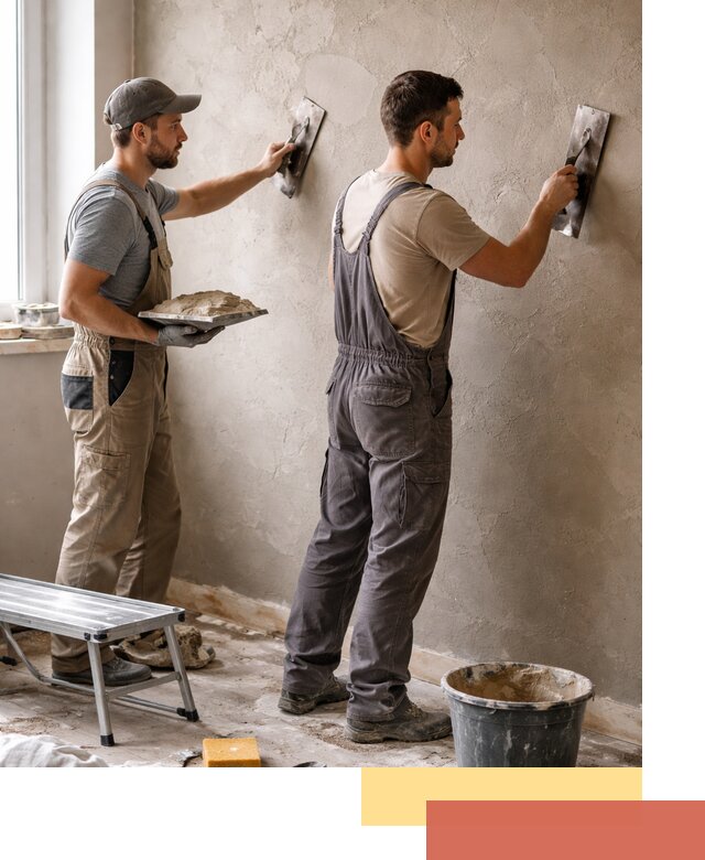 Ремонт декоративной штукатурки и восстановление фактуры в Кингисеппе