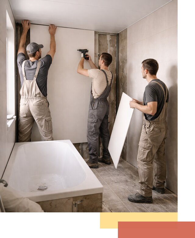 Отделка ванной панели ПВХ профессионально в Кингисеппе