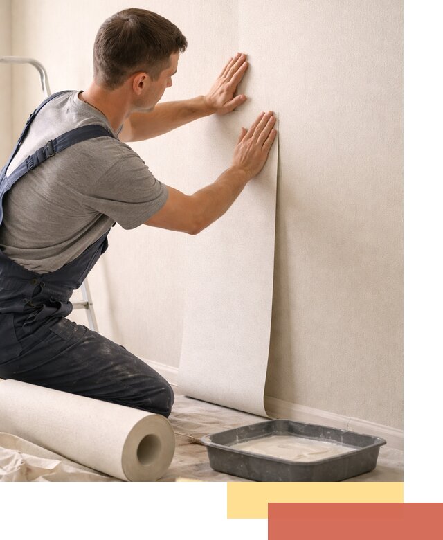 Поклейка флизелиновых обоев в Кингисеппе качественно и быстро