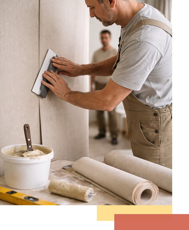 Поклейка текстильных обоев в Кингисеппе профессионально и аккуратно