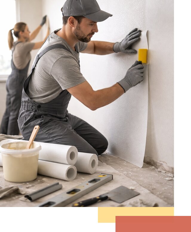 Поклейка стеклообоев профессионально в Кингисеппе