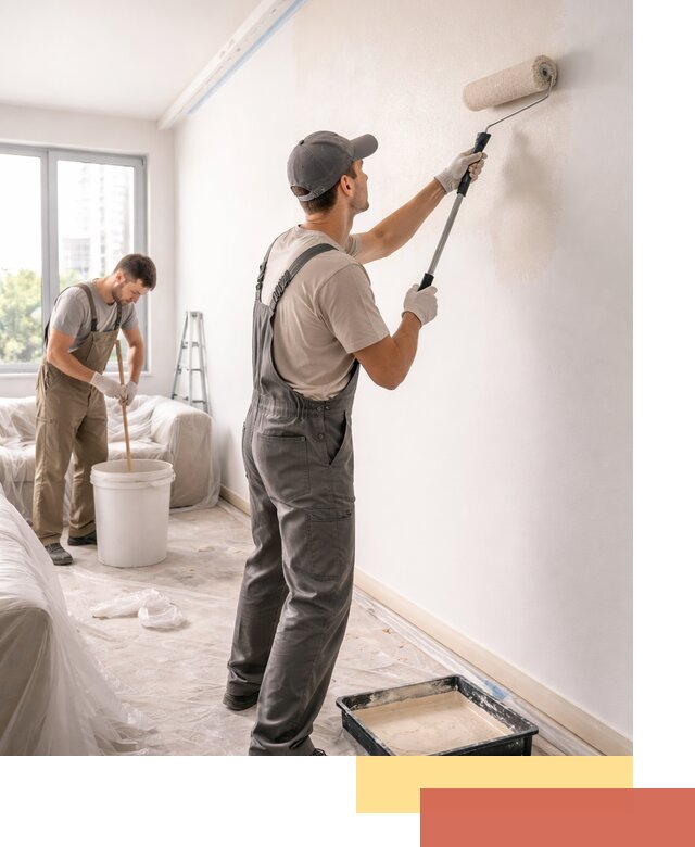 Покраска стен в офисе в Кингисеппе — быстрый и качественный ремонт