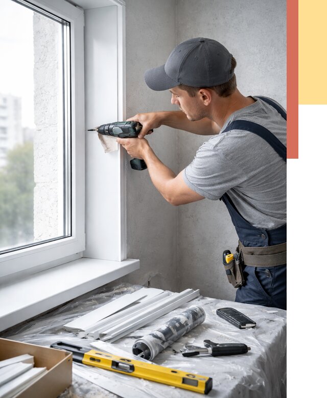 Установка пластиковых откосов в Кингисеппе от 2336 руб. | ОТДЕЛОЧНИК-Кгп монтаж, быстро и недорого