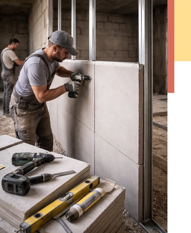 Кладка влагостойких перегородок ПГП в Кингисеппе от 1246 руб. под ключ | ОТДЕЛОЧНИК-Кгп