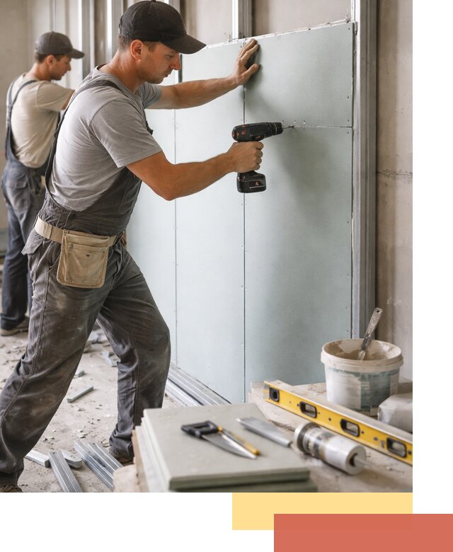 Кладка влагостойких перегородок ПГП в Кингисеппе