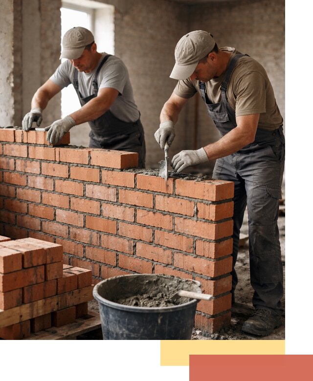 Кладка кирпичных перегородок под ключ в Кингисеппе