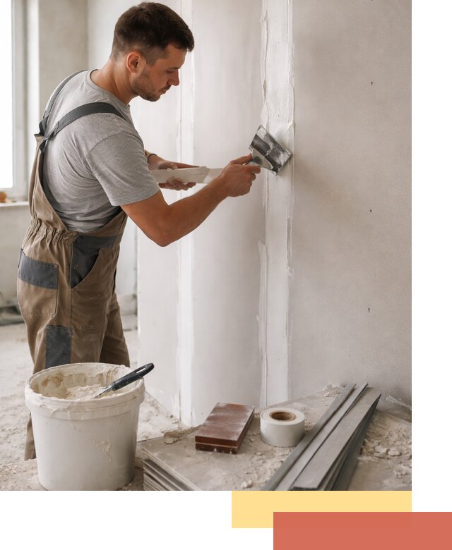 Шпаклевка перегородок из гипсокартона в Кингисеппе качественно и быстро