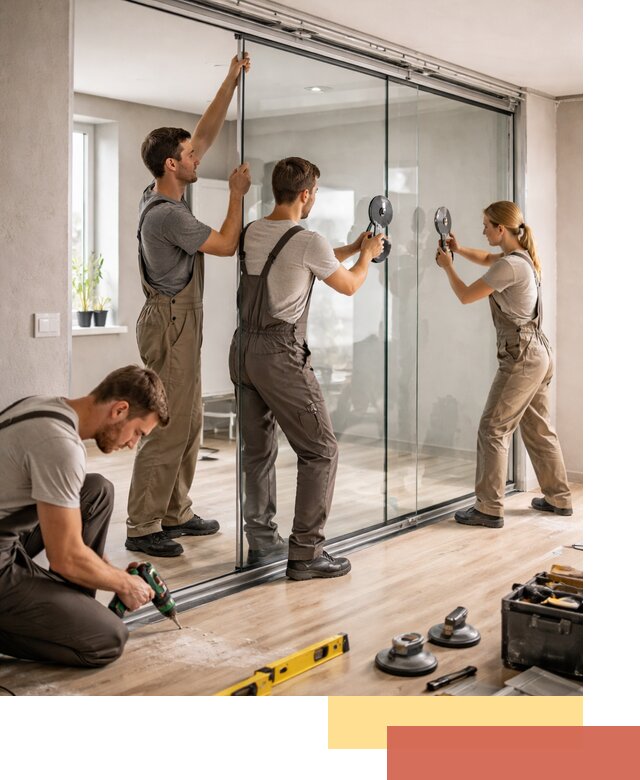 Изготовление стеклянных перегородок на заказ в Кингисеппе