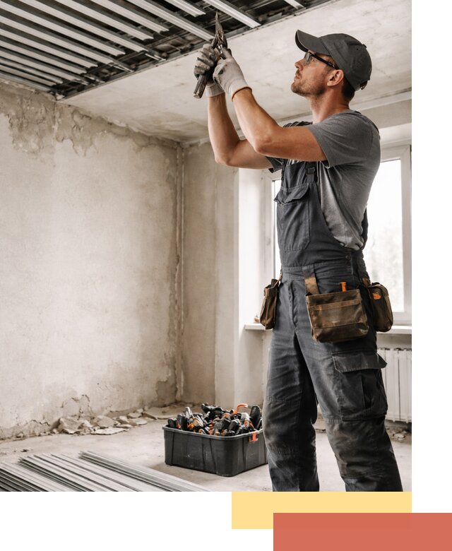 Демонтаж реечного потолка в Кингисеппе быстро и аккуратно