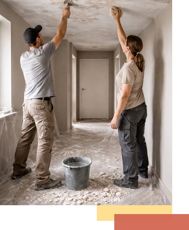 Удаление побелки с потолка в Кингисеппе — быстро и аккуратно