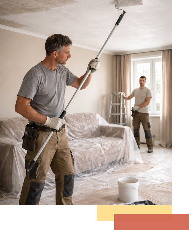 Грунтовка потолка в Кингисеппе — подготовка под покраску и отделку