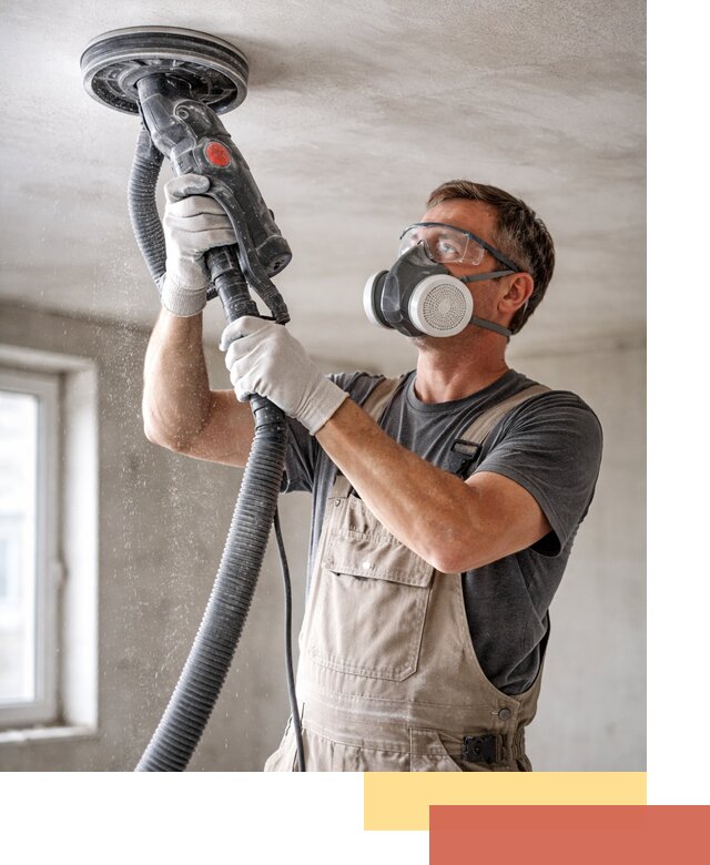 Шлифовка потолка в Кингисеппе — качественная подготовка под отделку