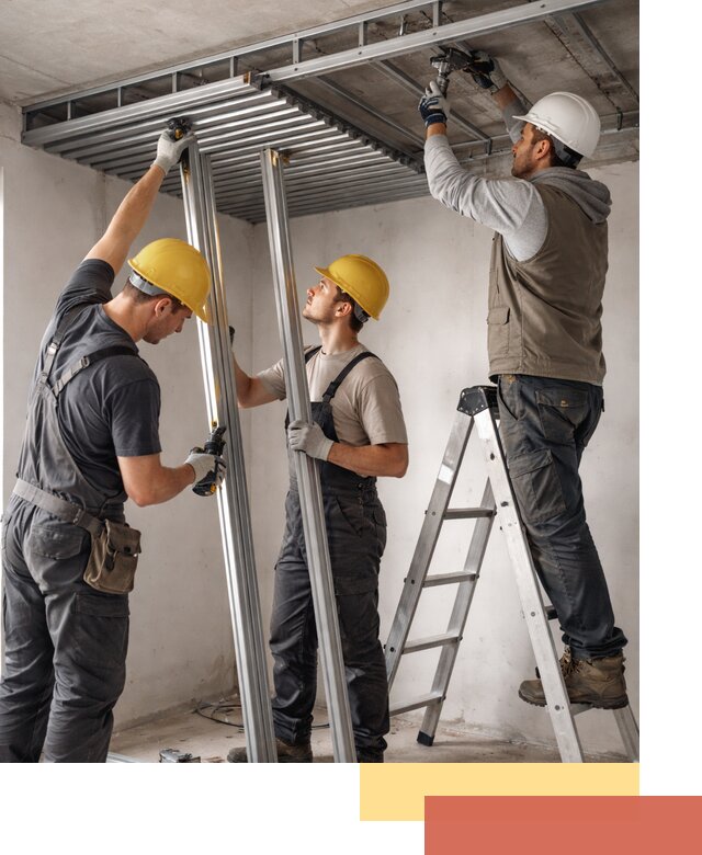 Монтаж реечного потолка под ключ в Кингисеппе