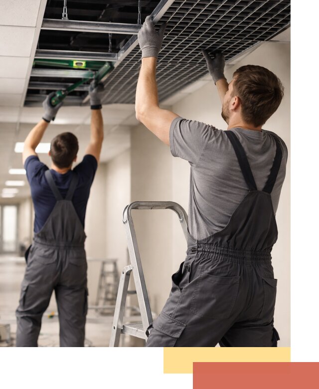 Монтаж потолка Грильято в Кингисеппе: установка под ключ качественно