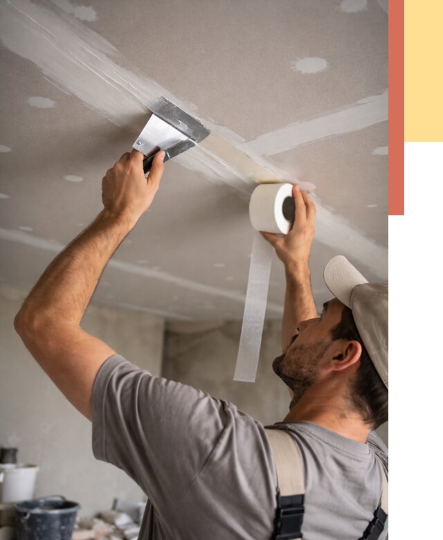 Обработка швов потолка ГКЛ в Кингисеппе от 7788 руб. под ключ | ОТДЕЛОЧНИК-Кгп