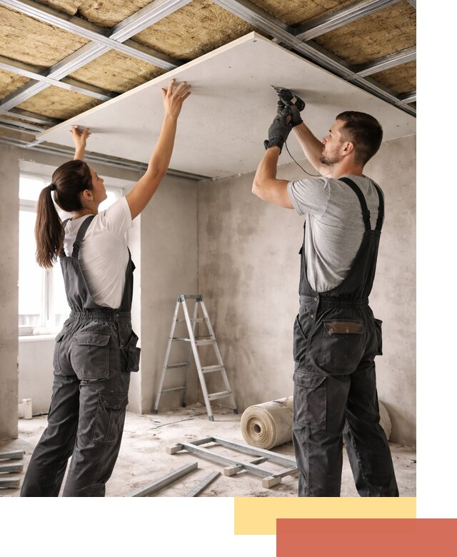 Звукоизоляция потолка из ГКЛ в Кингисеппе профессионально и надежно