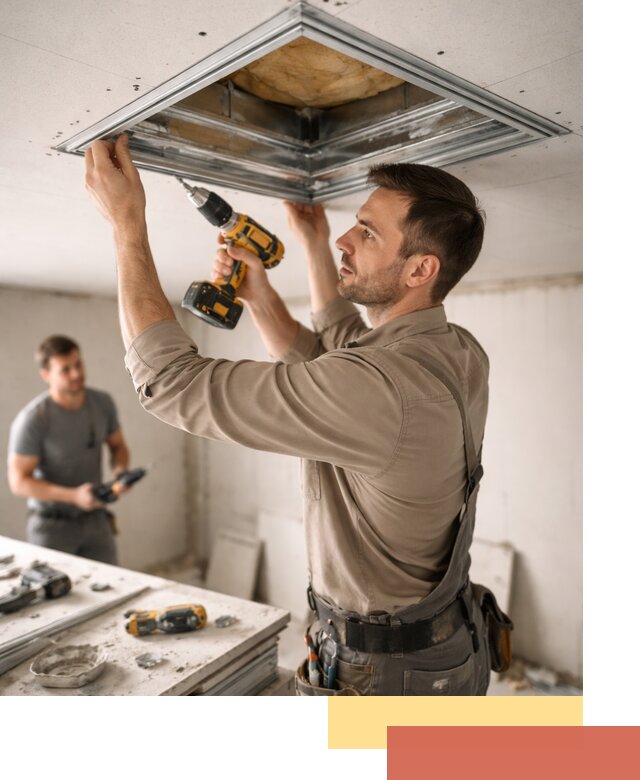 Монтаж люка в потолок из ГКЛ в Кингисеппе