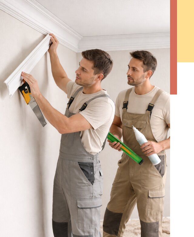 Монтаж потолочного плинтуса в Кингисеппе от 2388 руб. — быстро и недорого | ОТДЕЛОЧНИК-Кгп