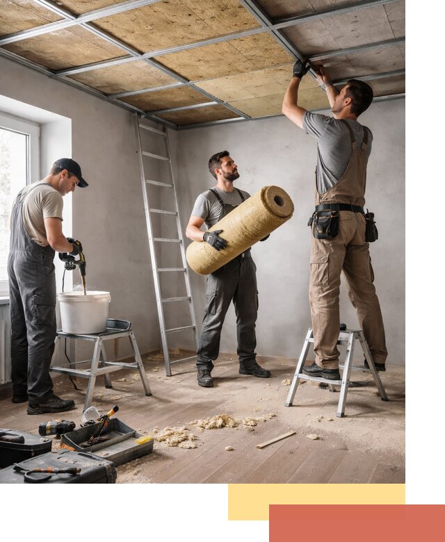 Шумоизоляция потолка в Кингисеппе: профессиональный монтаж и отделка