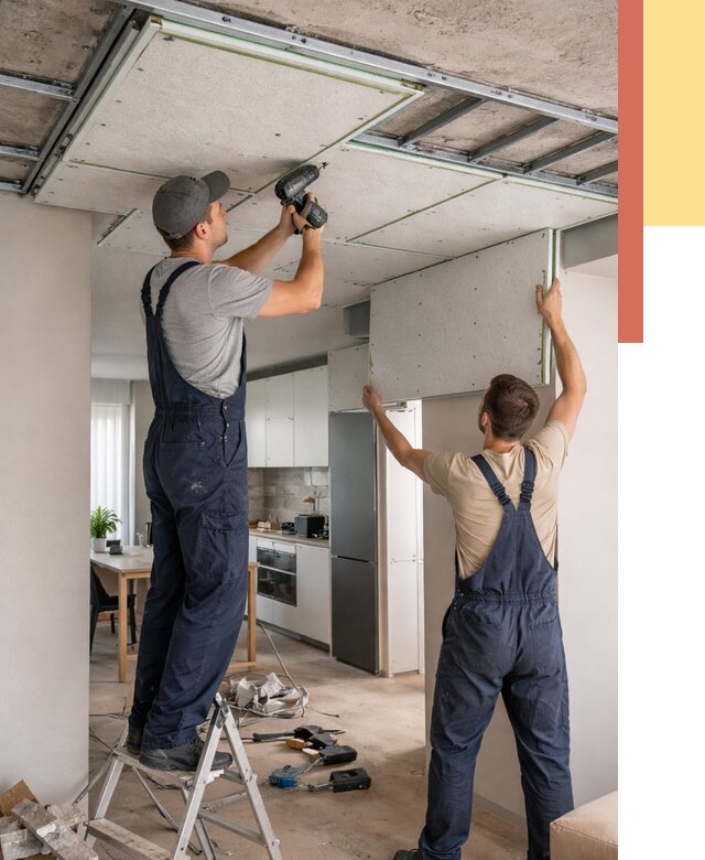 Шумоизоляция потолка панелями зипс в Кингисеппе от 1921 руб. под ключ | ОТДЕЛОЧНИК-Кгп